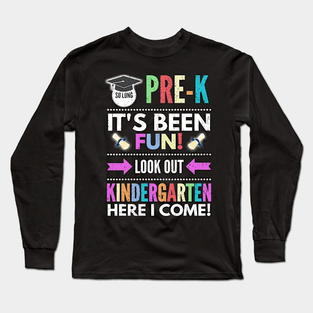 So Long PreK Look Out Kindergarten Here I Come Long Sleeve T-Shirt by khalid12